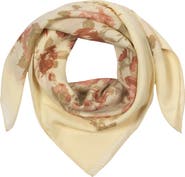 Lauren Ralph Lauren Floral Bouquet Wool Square Scarf