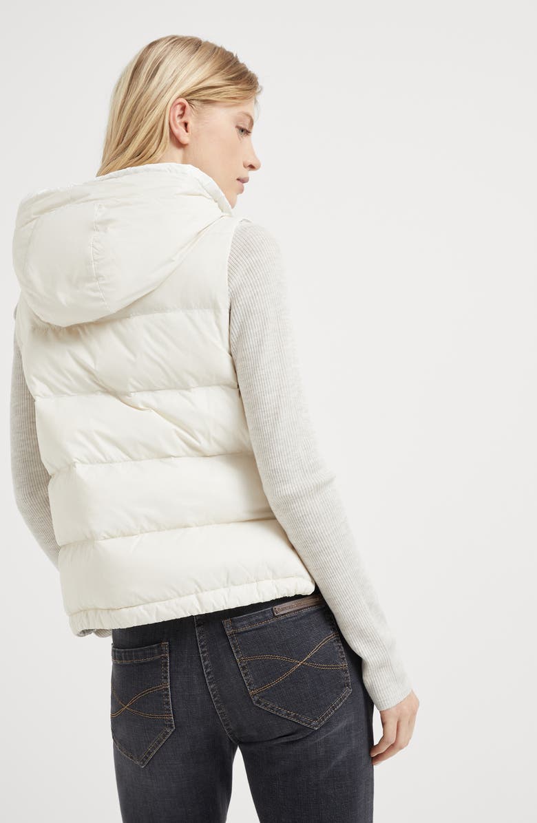 Brunello Cucinelli Nylon down vest, Alternate, color, 