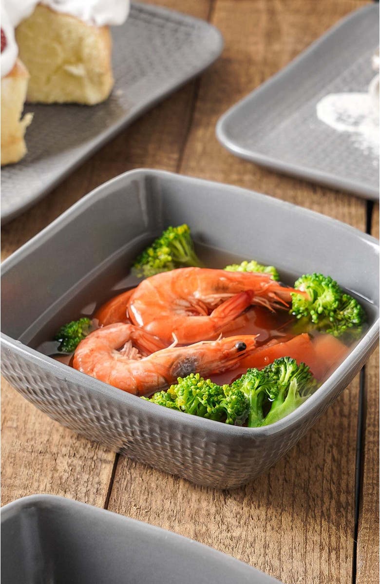 Stone Lain Olivia Stoneware 4-Piece Bowl Set, Alternate, color, Gray