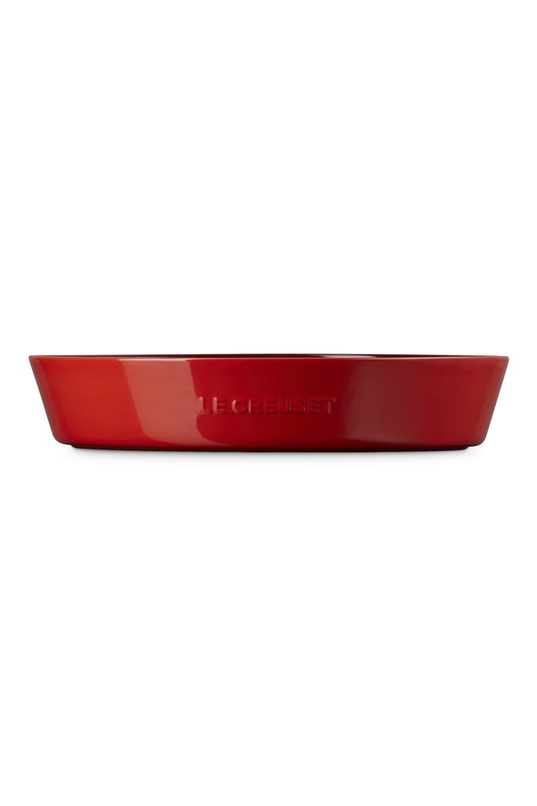 Oval Stoneware Chip & Dip Platter, Alternate, color, CERISE