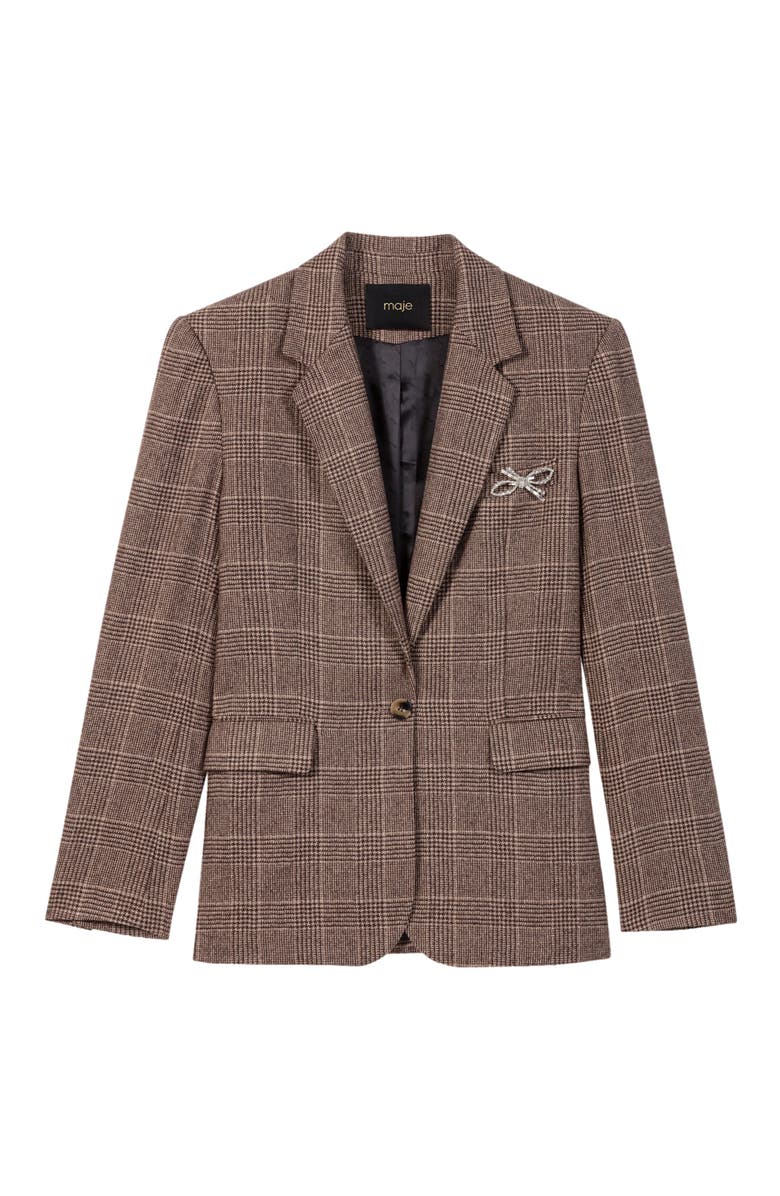 maje Suit jacket, Alternate, color, 