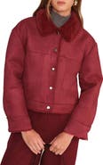 DELUC Mathew Faux Suede & Faux Shearling Jacket