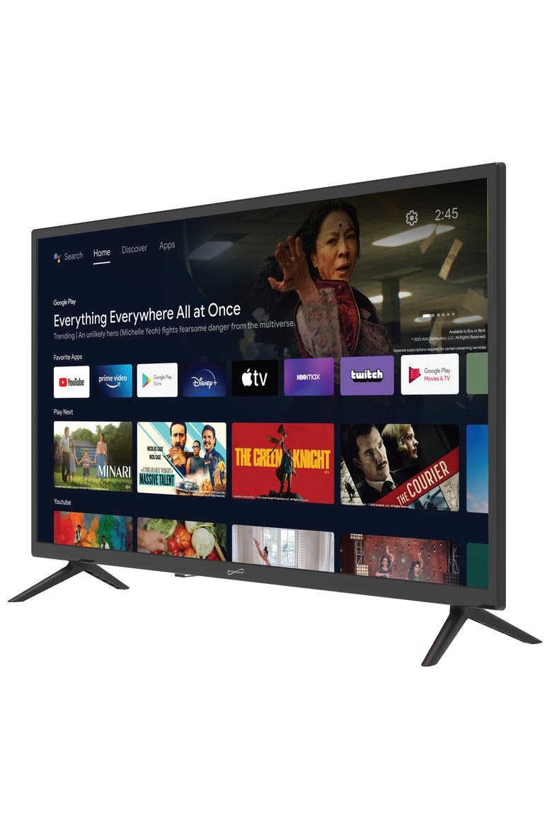 32 Inch LED Smart HDTV, Alternate, color, Black