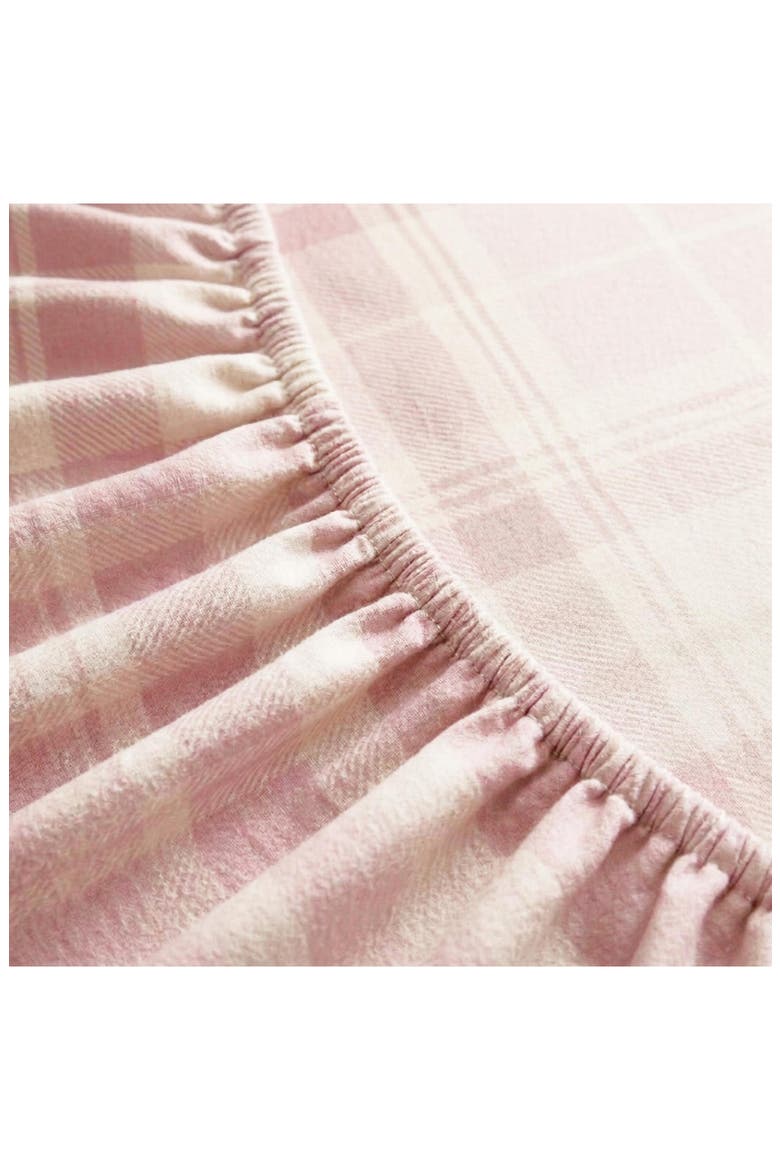 Mulholland Plaid Cotton Sheet Set, Alternate, color, MAUVE PINK