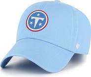 '47 Men's '47  Light Blue Tennessee Titans Primary Logo Clean Up Adjustable Hat