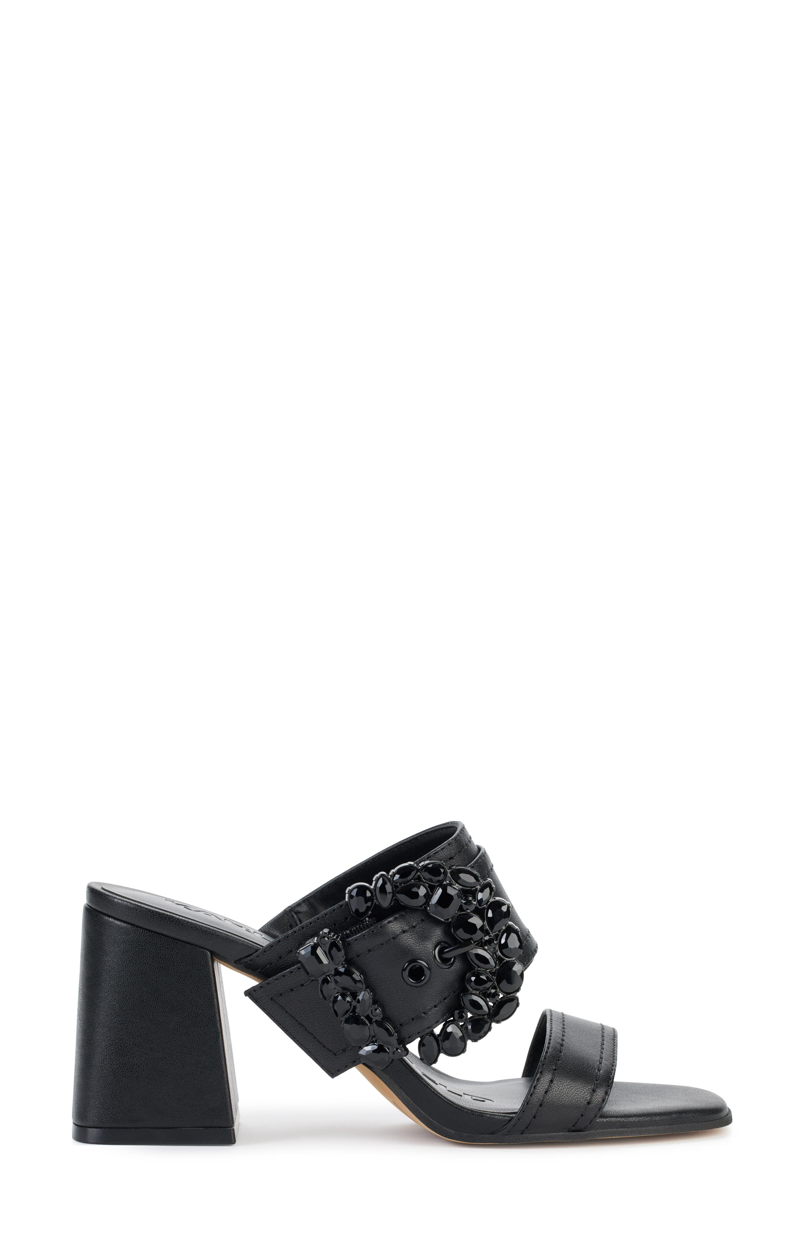 KARL LAGERFELD PARIS Sylvie Sandal, Alternate, color, Black
