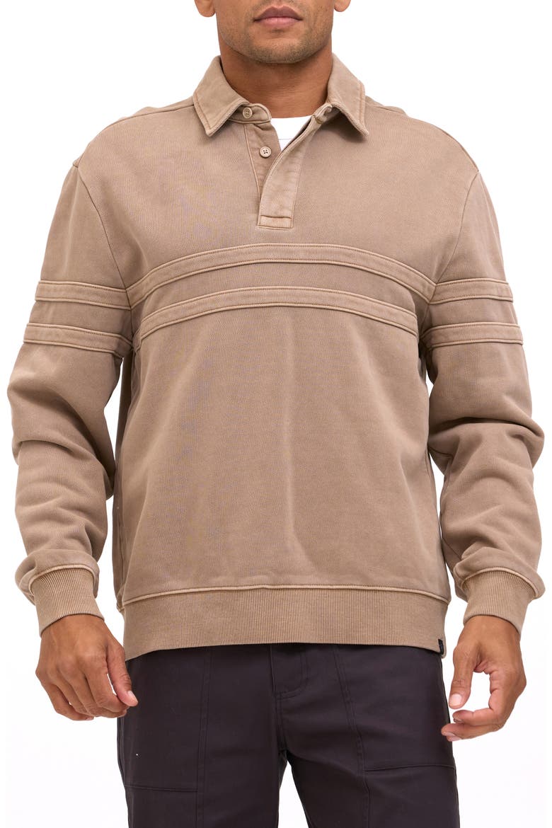 Owen Mineral Washed Rugby Sweatshirt, Main, color, CHAI