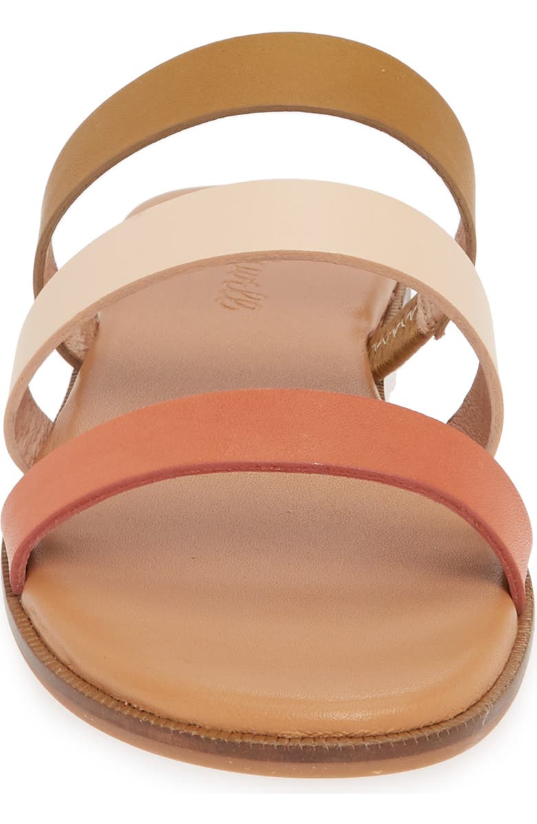 Madewell The Ilana Colorblock Slide Sandal, Alternate, color,