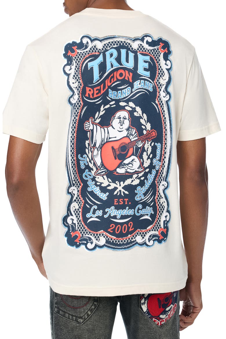 Buddha Motif Graphic T-Shirt, Alternate, color, WINTER WHITE