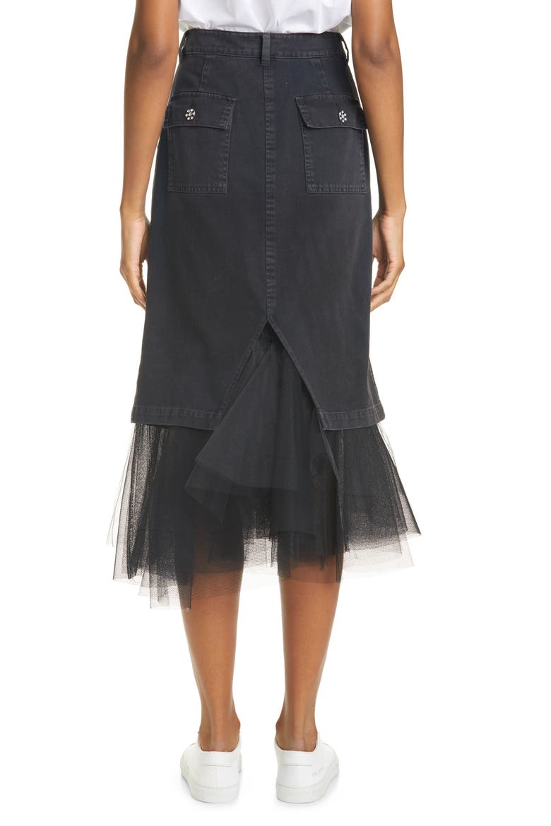 Ms. Benjamin Tulle Skirt, Alternate, color, WASHED BLACK