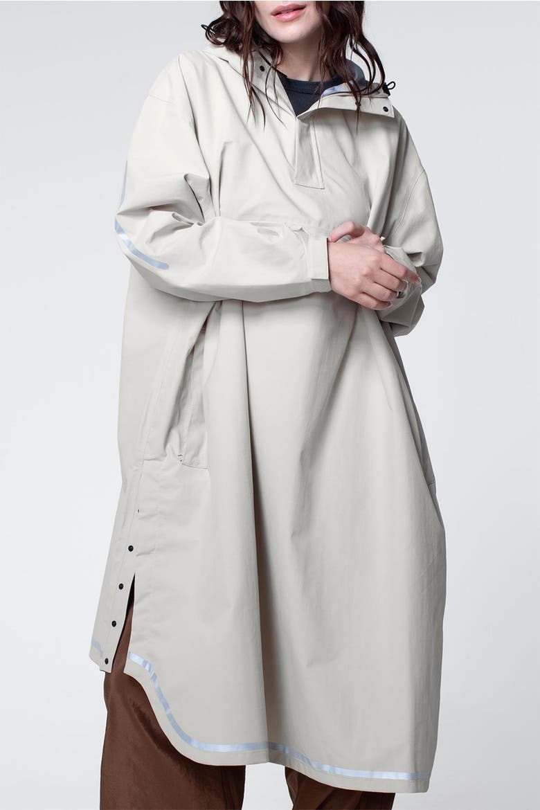Unisex Stride Pullover Poncho, Main, color, Bone
