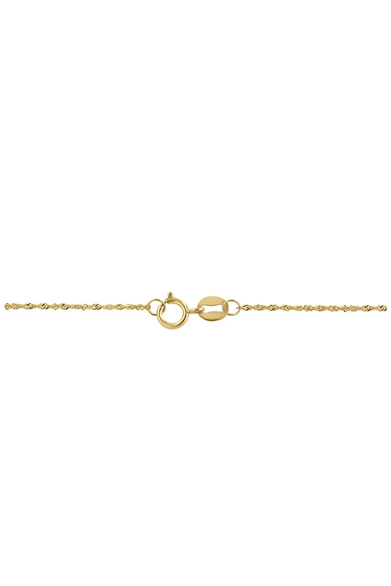 14K Gold Bezel Set Diamond & Akoya Pearl Necklace, Alternate, color, WHITE
