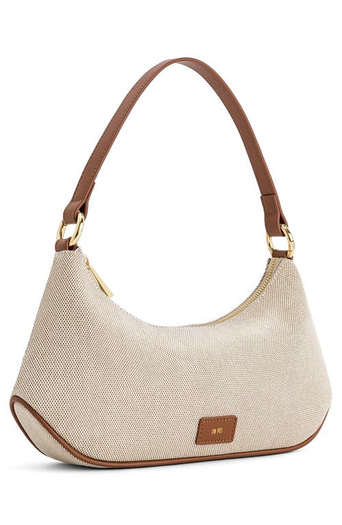 Jw Pei Lily Canvas Shoulder Bag In Brown
