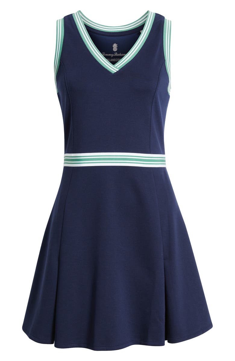 Tommy Bahama Coastal Bay Sleeveless Fit & Flare Dress, Alternate, color, Coastline