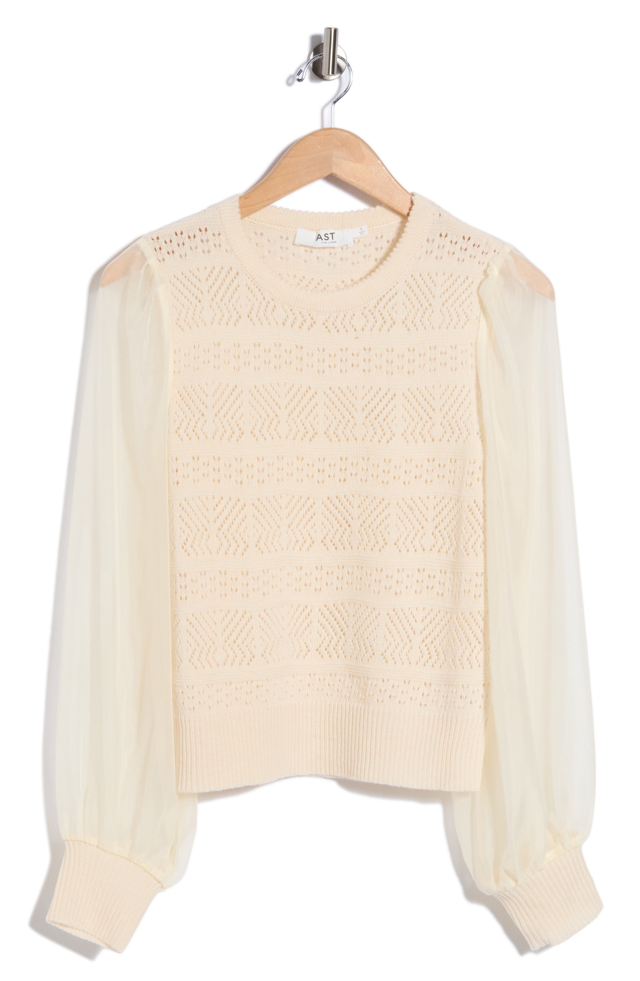 Ann Contrast Sleeve Pullover Top