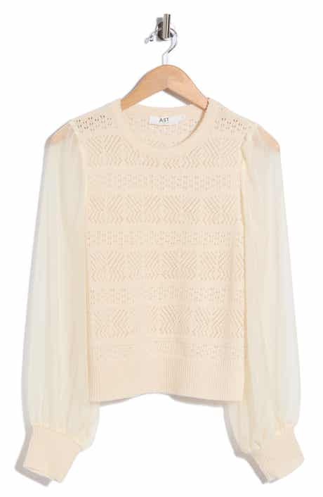 Ann Contrast Sleeve Pullover Top
