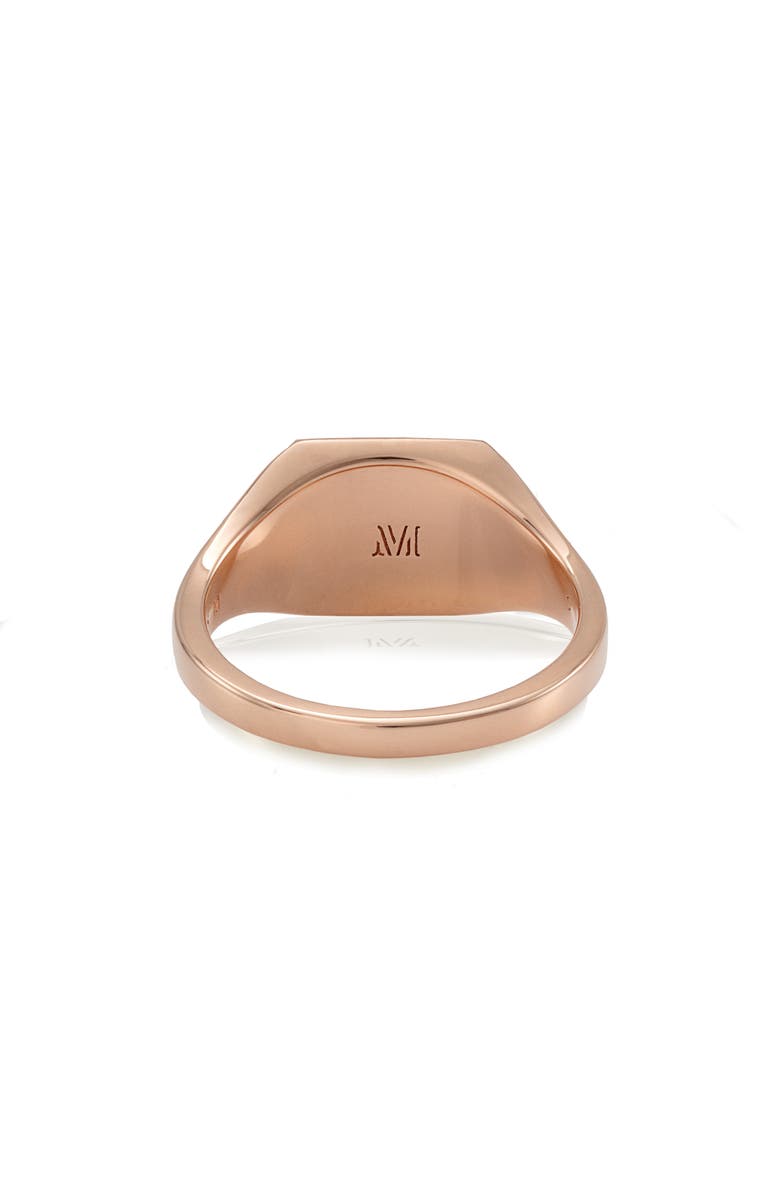 Monica Vinader Signature Signet Ring, Alternate, color, Rose Gold