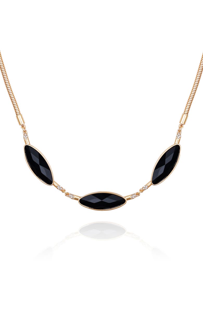 Vince Camuto Oval Necklace, Main, color, Gold Tone
