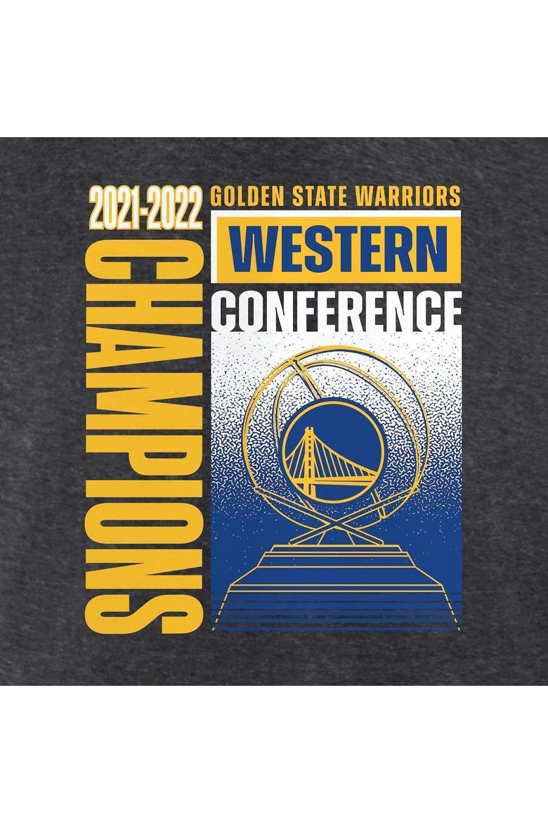 Men's Fanatics Branded Heathered Charcoal Golden State Warriors 2022 Western Conference Champions Play Your Game T-Shirt, Alternate, color, Heather Charcoal