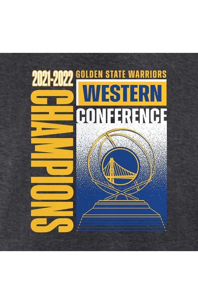 FANATICS Men's Fanatics Branded Heathered Charcoal Golden State Warriors 2022 Western Conference Champions Play Your Game T-Shirt, Alternate, color, 