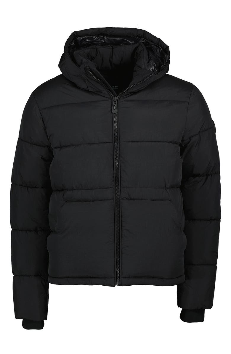 Noize Matte Water Resistant Hooded Puffer Jacket, Main, color, 