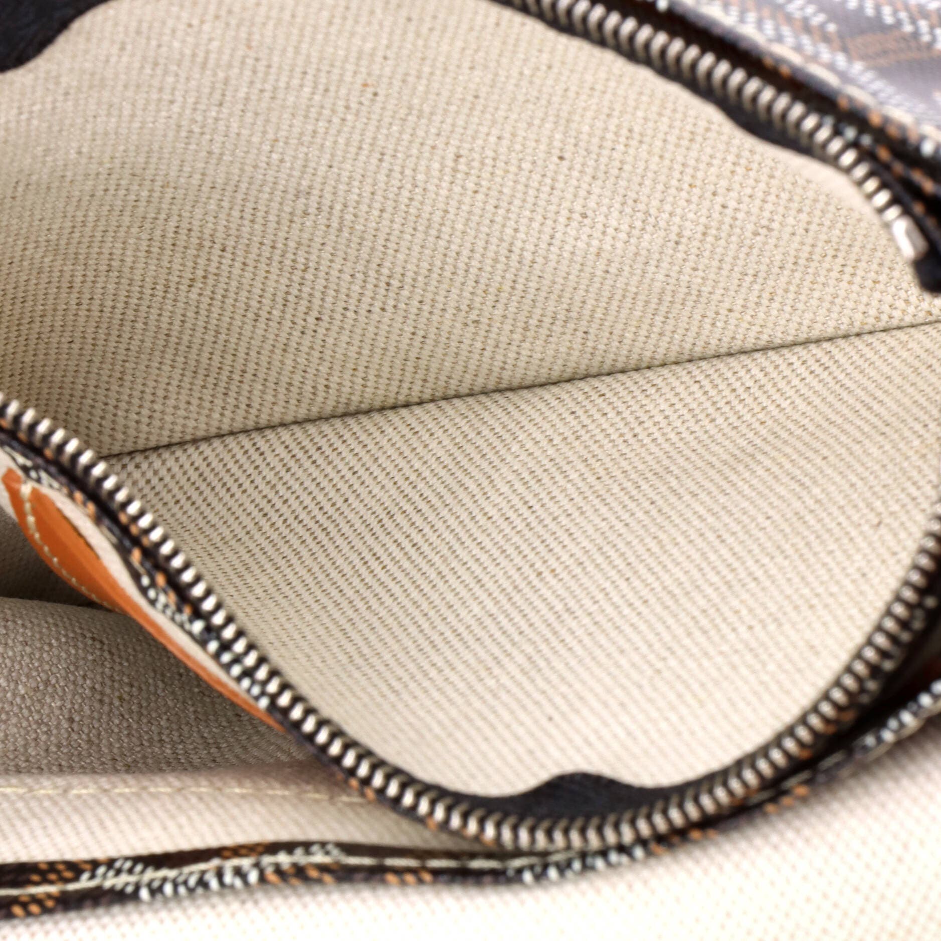 Plumet Clutch Wallet Printed Coated Canvas, Alternate, color, Brown