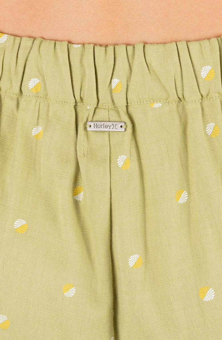 Hurley Wavy Dot Wide Leg Pants, Alternate, color, Fern