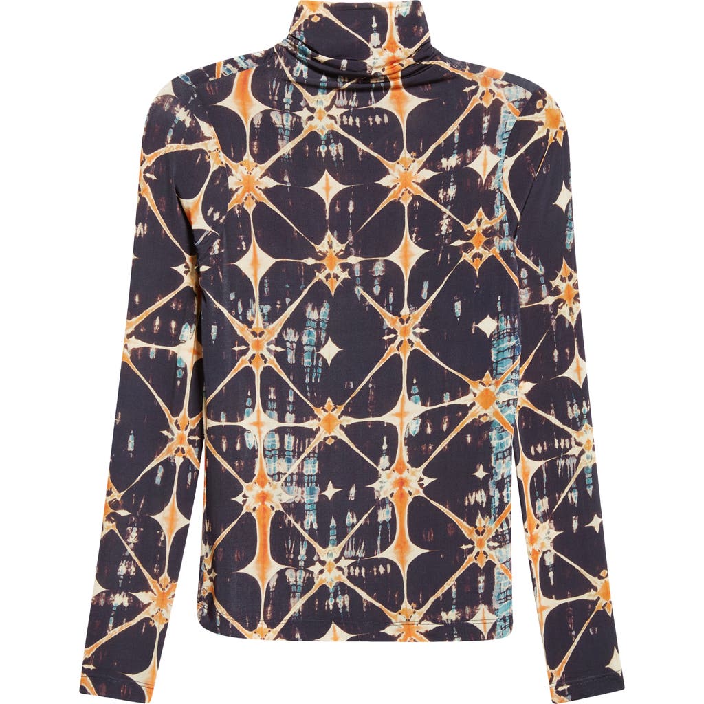 Ulla Johnson Aurelia Long Sleeve Turtleneck In Multi