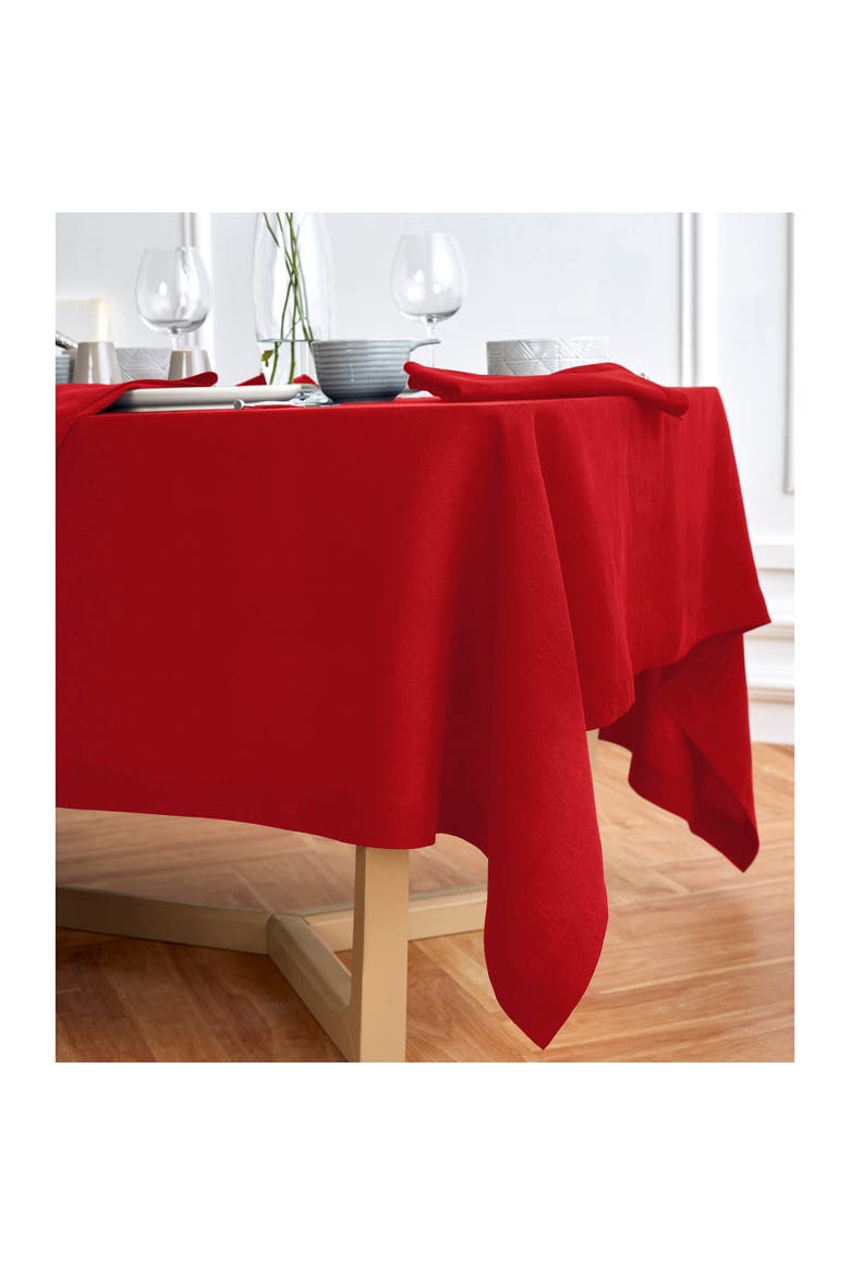 Linen Tablecloth - Sonoma, Alternate, color, Red
