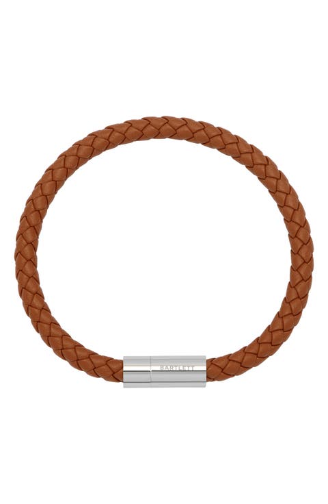 Caramel Brown Faux Leather Bracelet