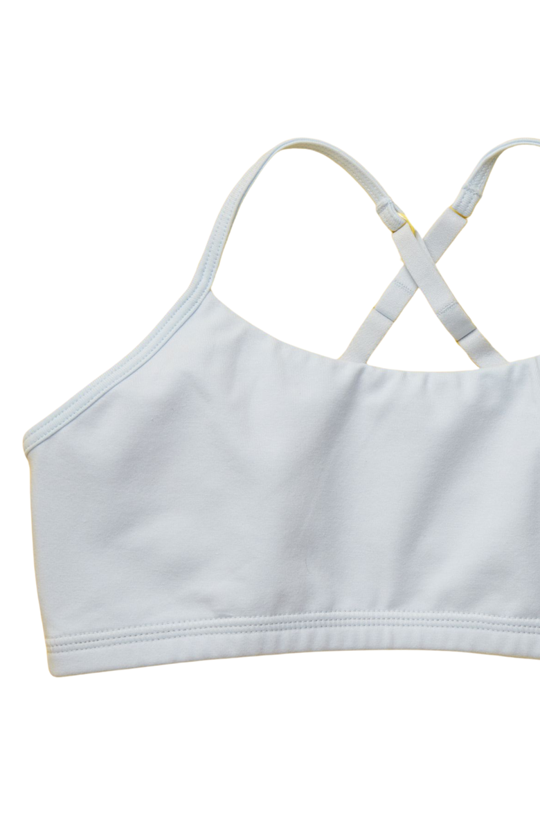 Yellowberry Ladybug Cotton Bra, Alternate, color, Heather Grey Mist