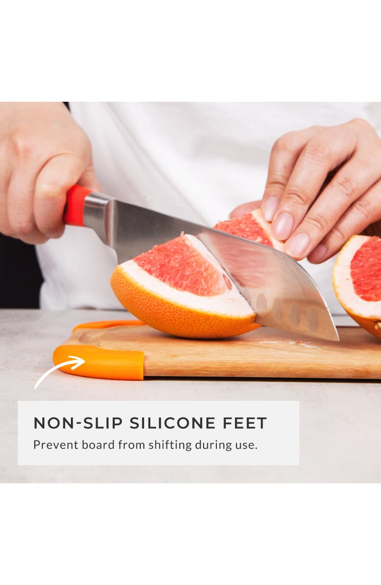 Eli Home 4 Piece Cutting Wise Cutting Board Set, Alternate, color, Brown