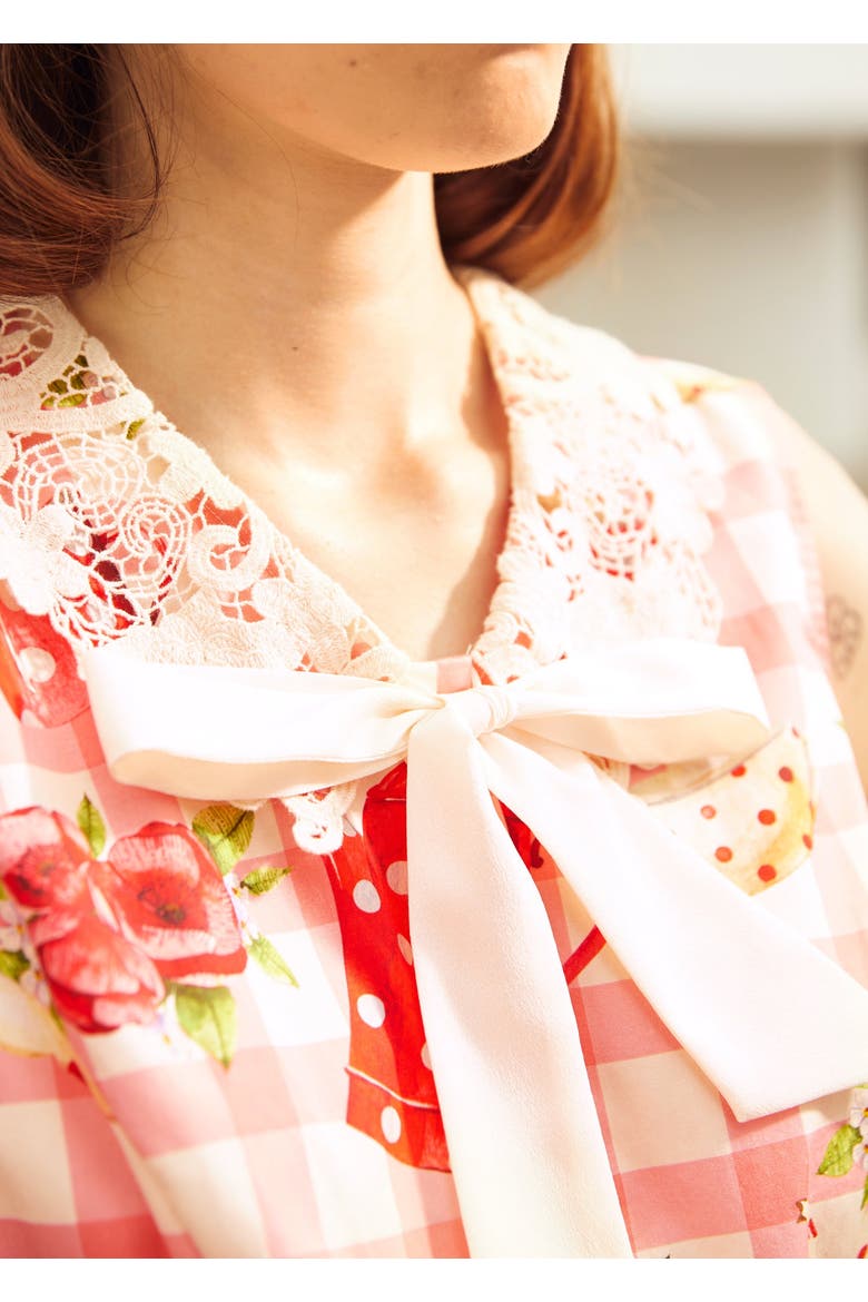 Tea Time Cutie Top, Alternate, color, Strawberry Teacake