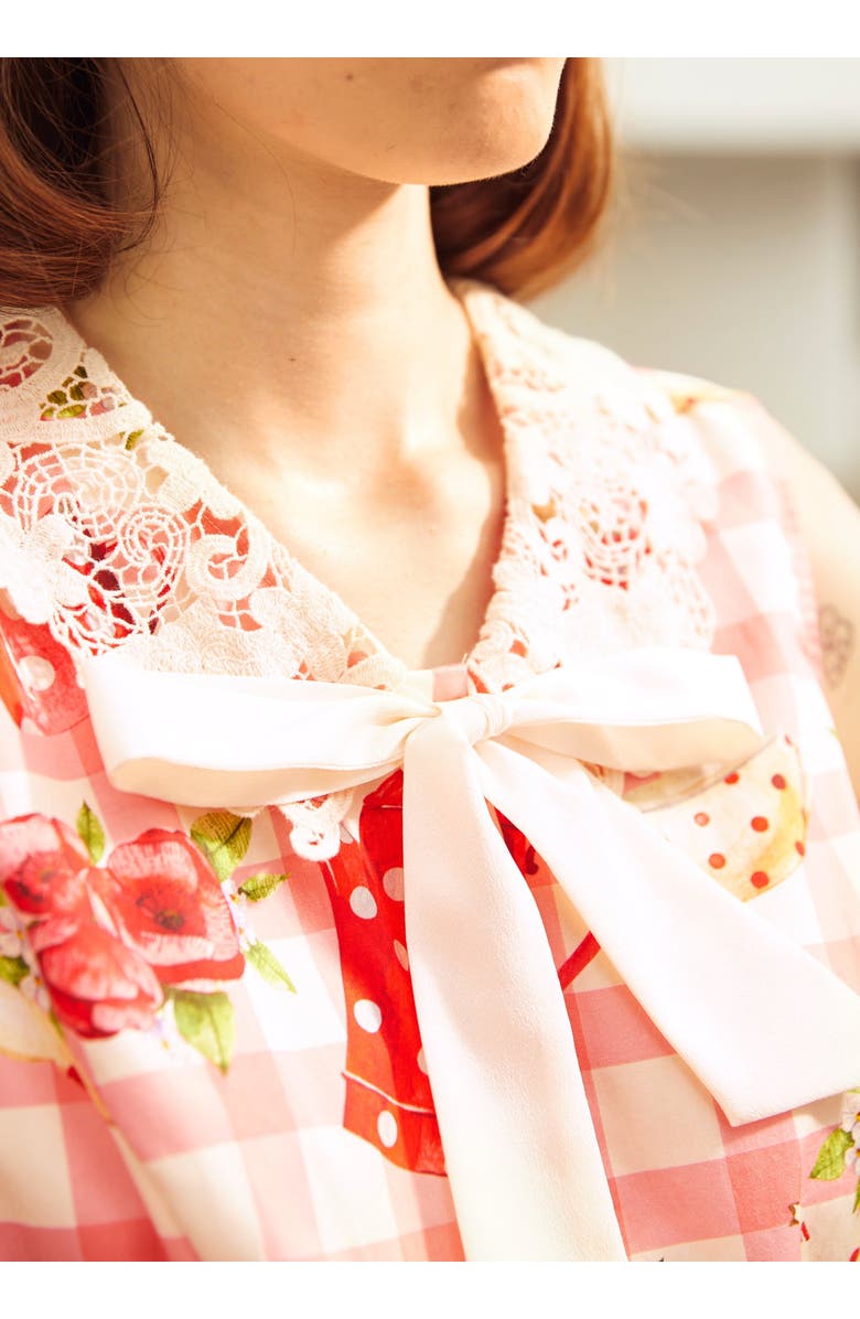 ModCloth Tea Time Cutie Top, Alternate, color, Strawberry Teacake