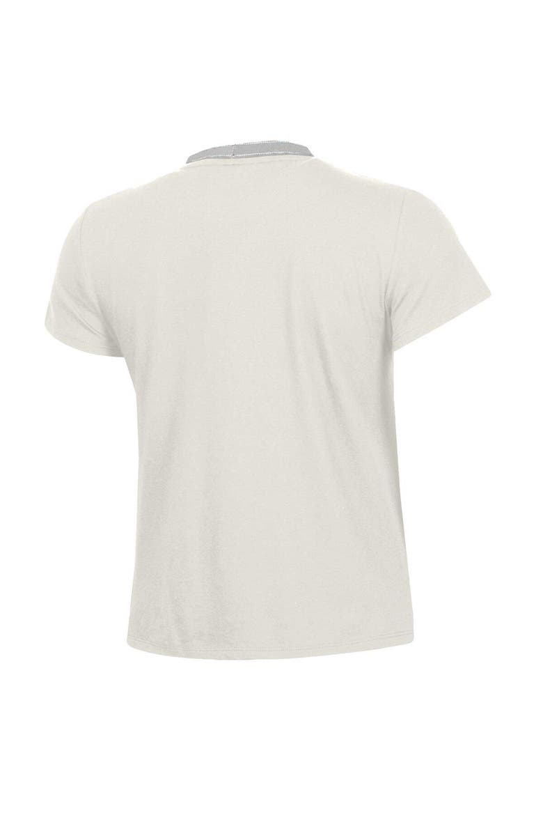 Women's Under Armour Cream Navy Midshipmen Iconic T-Shirt, Alternate, color, White