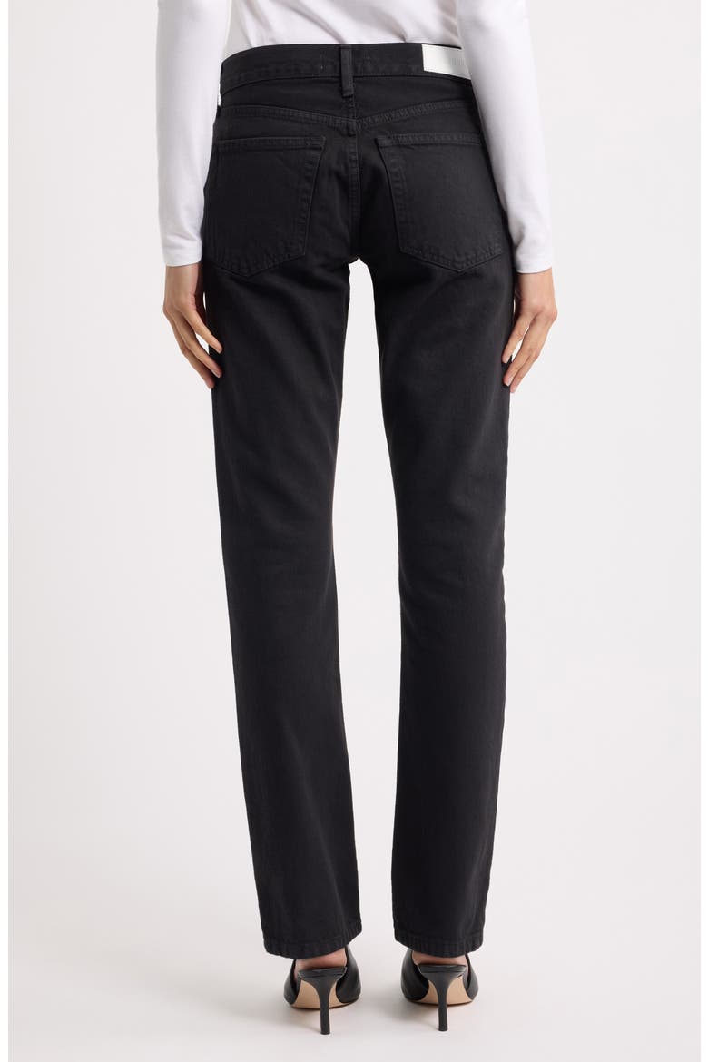 Slim Fit Cigarette Jeans, Alternate, color, WASHED BLACK
