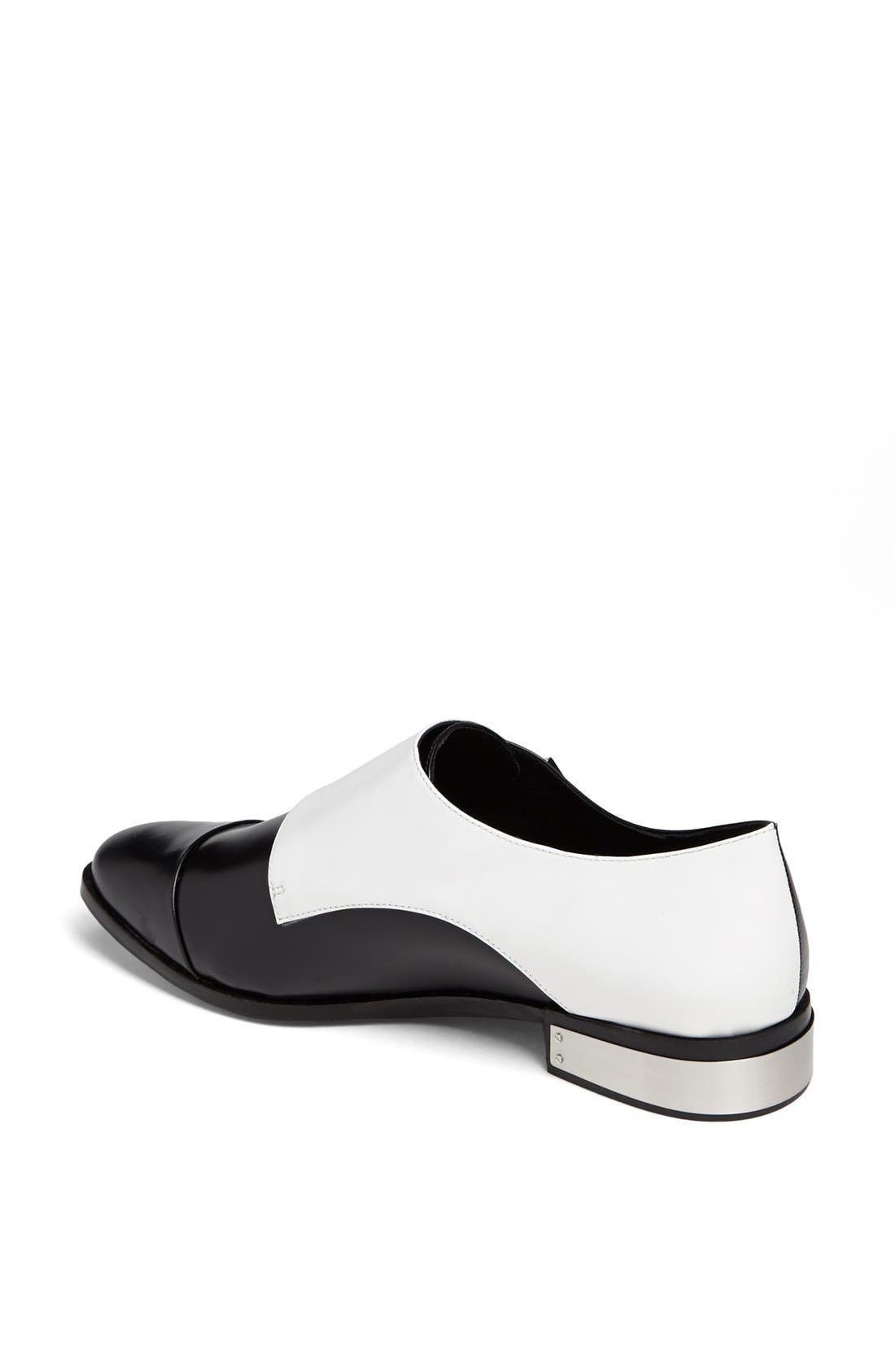 'Luther' Loafer, Alternate, color, BLACK/ WHITE
