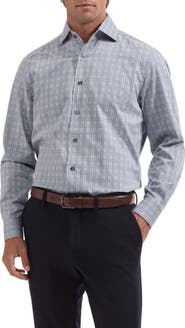 Bugatchi Alvin Plaid Long Sleeve Button Up Shirt