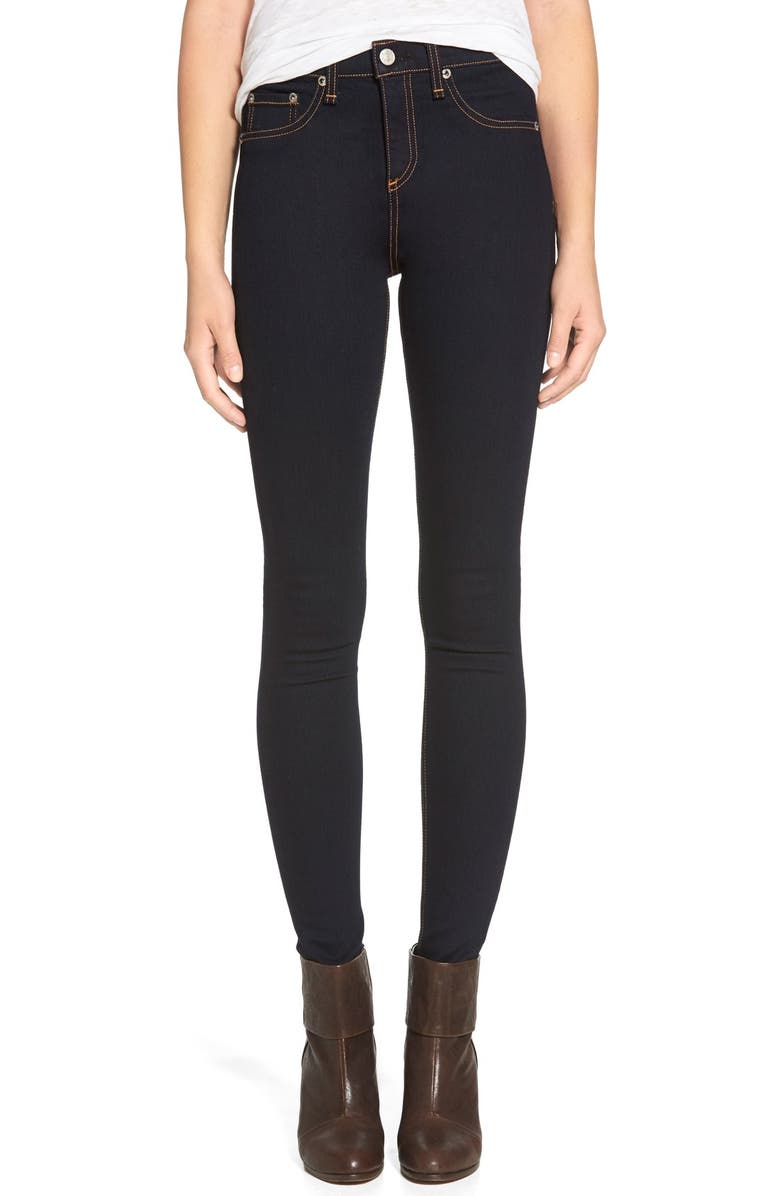 rag & bone/JEAN High Rise Skinny Jeans, Main, color,