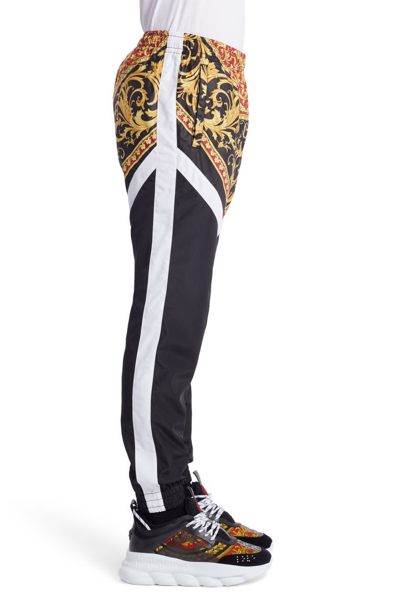 Versace Le Pop Classique Baroque Print Track Pants, Alternate, color,