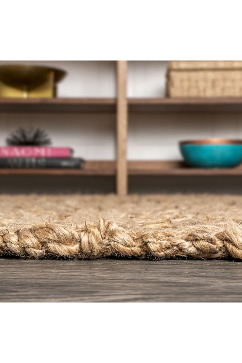 Estera Hand Woven Boucle Chunky Jute Area Rug, Alternate, color, Natural