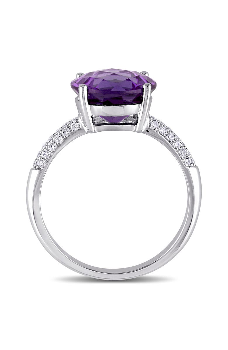 Julianna B. Amethyst & Diamond Solitaire Ring 14k, Alternate, color, Amethyst