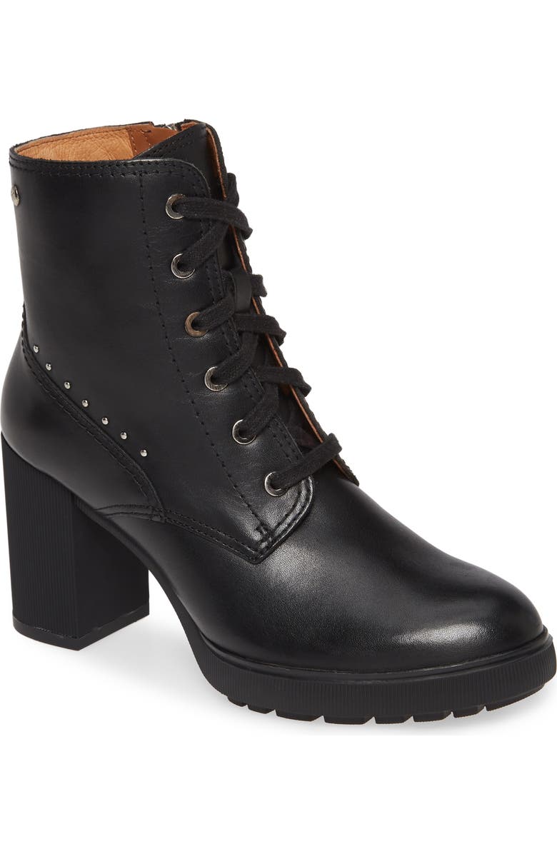 PIKOLINOS Sagunto Block Heel Combat Boot, Main, color,