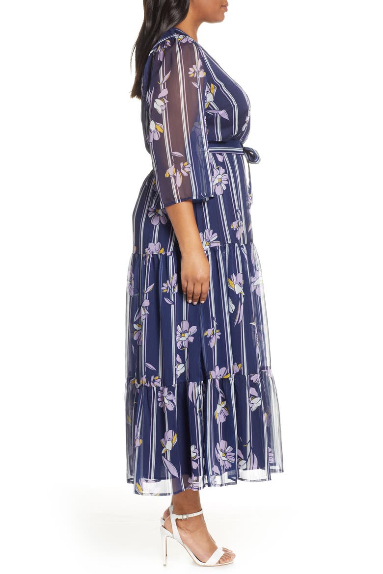 Floral Maxi Dress, Alternate, color, FLORAL CHRONICLES W/ STRIPES