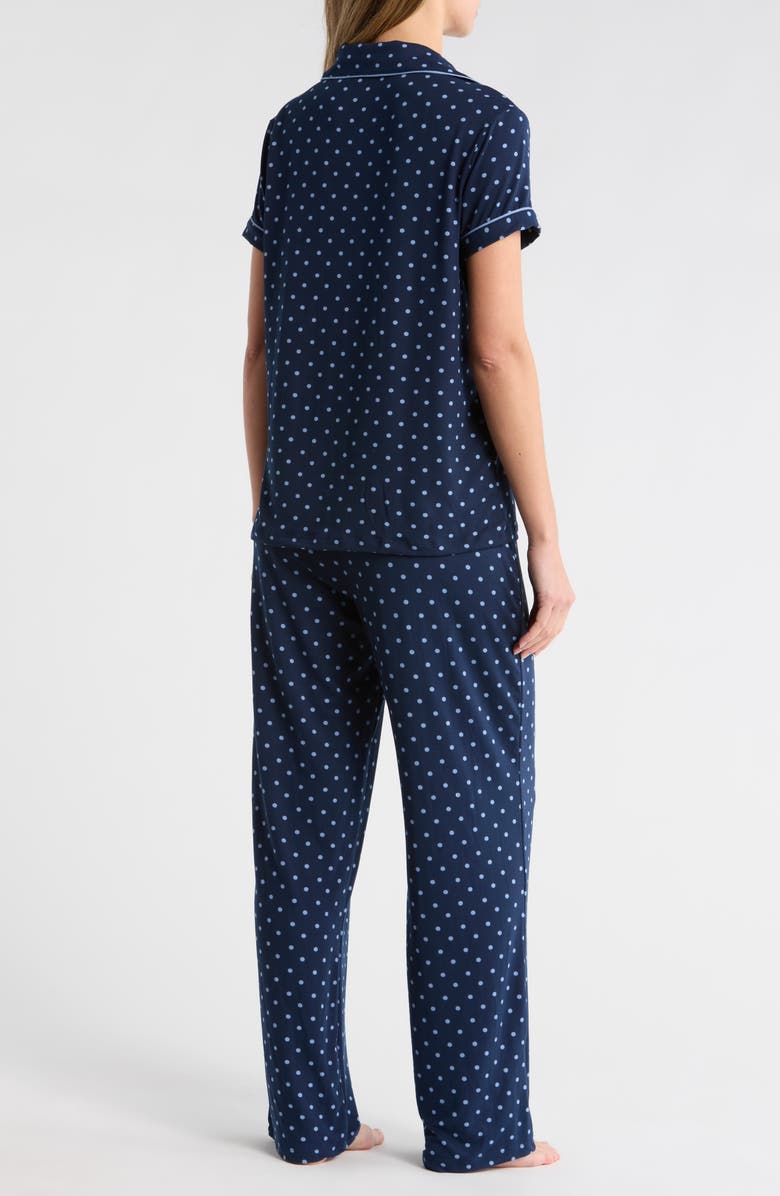 Tart Manma 3-Piece Jersey Pajamas, Alternate, color, Blue Dot On Navy