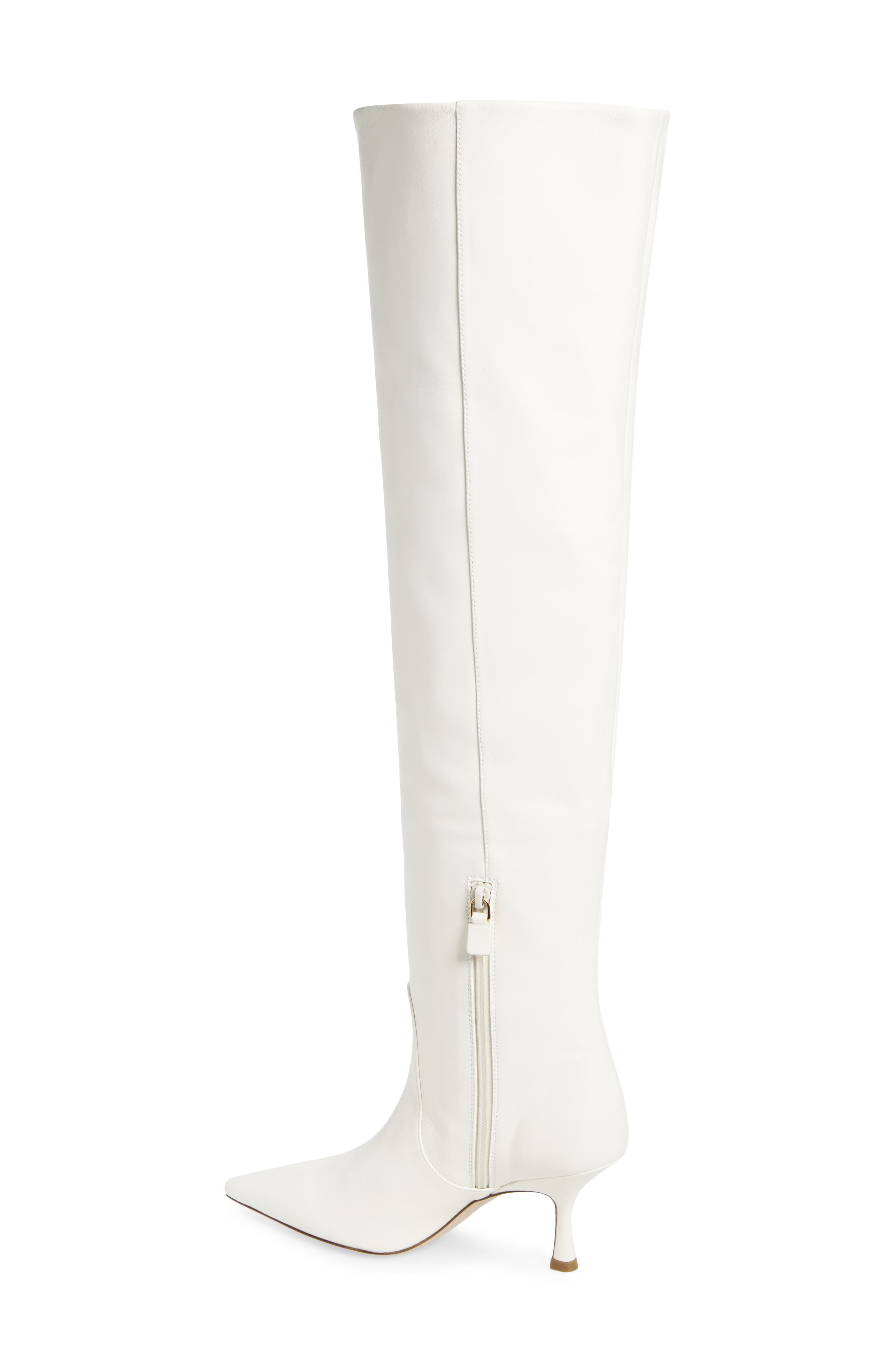 Stuart Weitzman Naomi Over the Knee Boot, Alternate, color, Cream