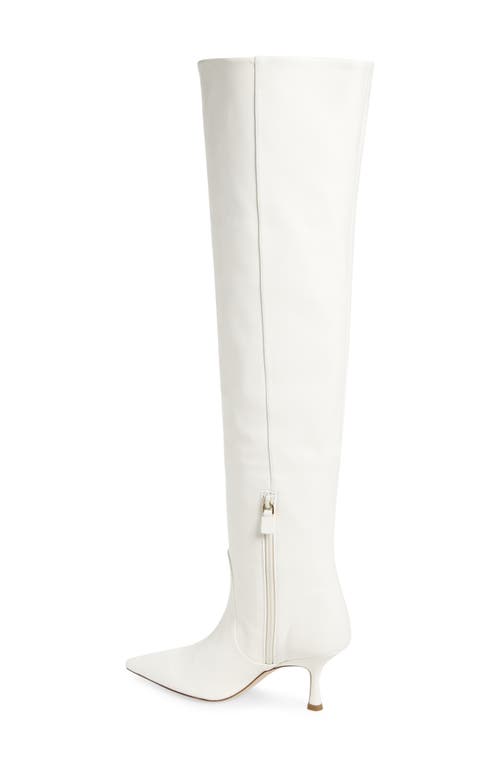 Stuart Weitzman Naomi Over The Knee Boot In White