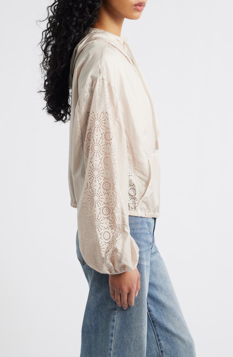 UGG<sup>®</sup> Chiara Hooded Nylon Jacket, Alternate, color, Bluff