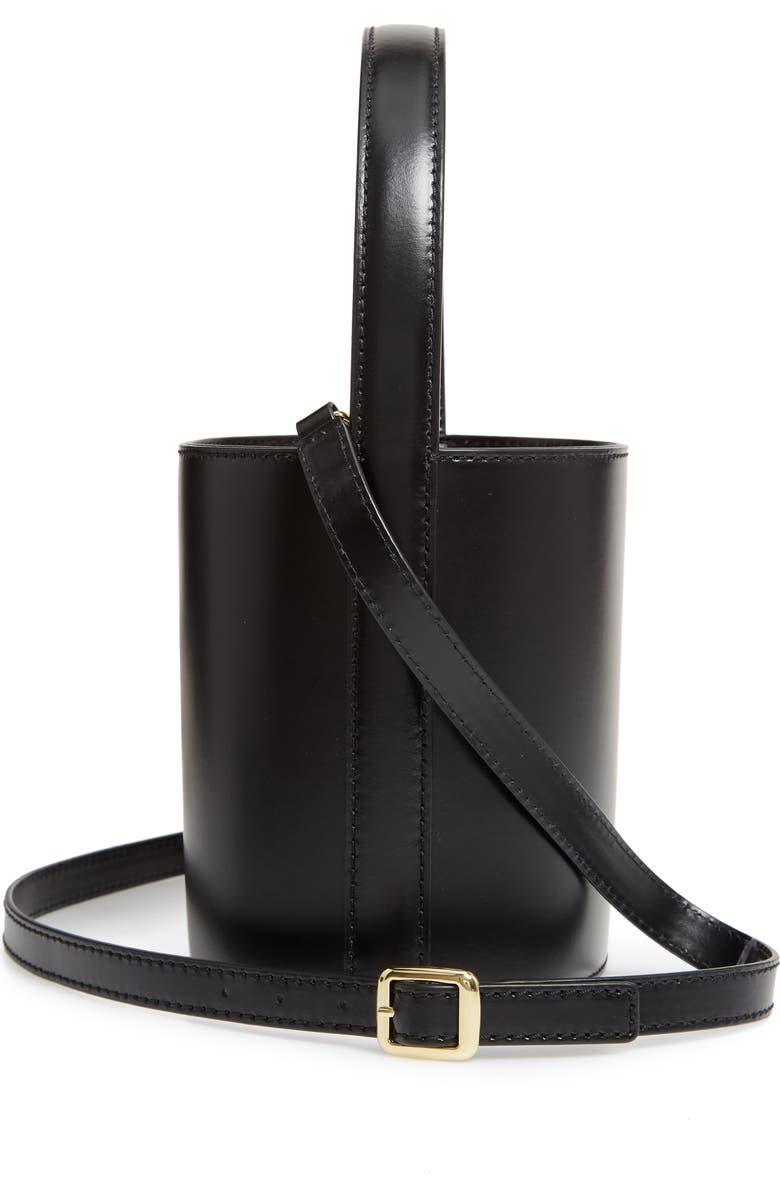 STAUD Bissett Leather Bucket Bag, Alternate, color,