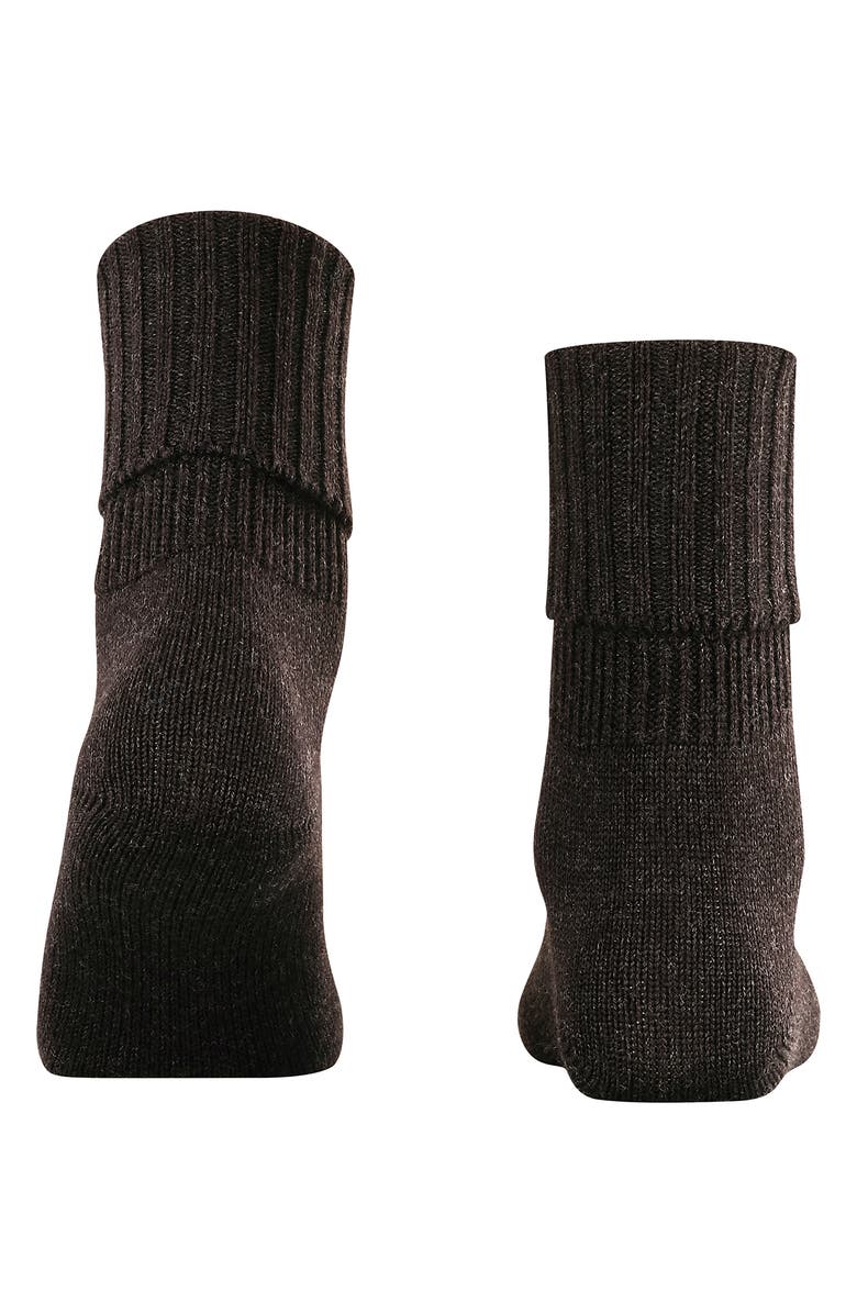 Falke Striggings Rib Cuff Socks, Alternate, color, Black